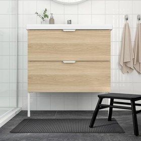 Resim Ayak havlusu, koyu gri, 50x80 cm 