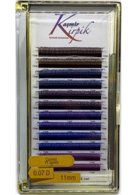 Resim Kaşmir Y 0.07-D 11 MM Renkli Mix Kirpik 
