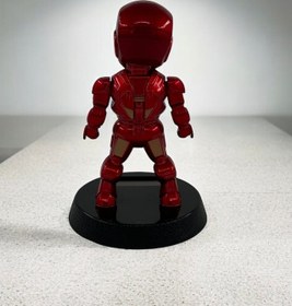 Resim Iron-Man Süper kahraman 13 cm sallanan kafa karakter - Mavi 