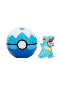 Resim Pokemon Clip 'n' Go Asorti Serı 3 Totodıle + Dıve Ball 