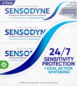 Resim Sensodyne Advanced Whitening Diş Macunu 4lü Paket 4x184gr Beyazlık 