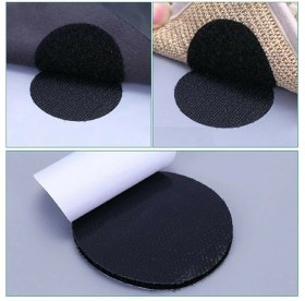 Resim Lovyco 10 Adet Halı Kaydırmaz Yuvarlak Bant Çarşaf örtü Kaymasını Önleyici Cırtlı Yapışkan Bant 50 mm Çap 