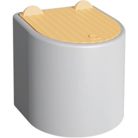 Resim Homyl Kapaklı Masaüstü Çöp Kutusu Banyo Lavabo Mutfak 