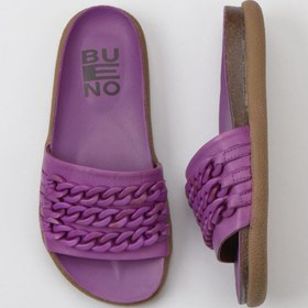 Resim Bueno Shoes Lila Deri Kadın Düz Terlik 01wu4708 