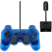 Resim Kablolu Sony Ps2 Denetleyici Mando Için Ps2/ps2 Joystick Playstation 2 Için T Mavi 