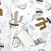 Resim Sema Bebe Sema Baby Sleeper Cactus Bebek Pijama Takımı 3-6 Ay - Ekru 