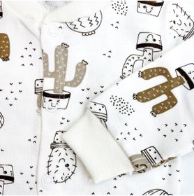 Resim Sema Bebe Sema Baby Sleeper Cactus Bebek Pijama Takımı 3-6 Ay - Ekru 