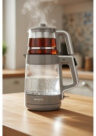 Resim Bernardo Napoli 1.7 L Cam Demlikli Çay Makinesi 