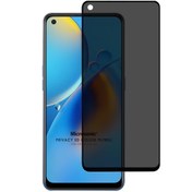 Resim Oppo A74 4G Privacy 5D Gizlilik Filtreli Cam Ekran Koruyucu Siyah Microsonic