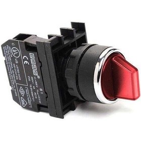 Resim Emas B100sl20k B Serisi Plastik 1no 0-ı 60 Seçici Kalıcı Işıklı Kırmızı 22 Mm Buton 