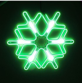 Resim Dijital Kayan Led Kar Tanesi İç Mekan Yılbaşı Süs Yeşil Beyaz 