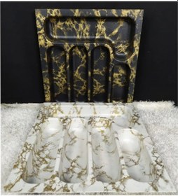 Resim 5 Bölmeli Kaşıklık Büyük Boya1329 925 Çok Renkli 