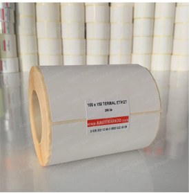 Resim Termal Etiket 100X150 - Barkod Etiketi 1 Rulo 250 Adet 