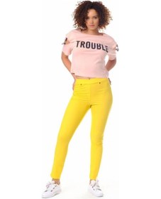Resim Eren Giyim Dynamic Leggins Dynamic Kadın Renkli Pantolon Tayt-8478 Sarı 