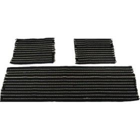 Resim Alfa Romeo 33 Serme Kilim Minder 3lü Siyah Beyaz Fs 