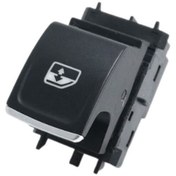 Resim OtoSerkan Volkswagen Golf 7,7.5,8,Taigo,T-Cross,Ateca,Karoq, Cam Açma Kapama Anahtarı Tekli Kromlu 5G0959855L 