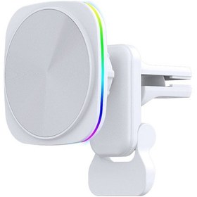 Resim Butu Jjt-a92 Araç Hava Çıkışlı Manyetik Kablosuz Şarj Cihazı Beyaz 