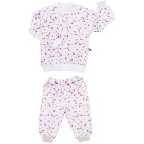 Resim Sevi Bebe Desenli Pijama Takım - Pembe 2-3 Yaş 
