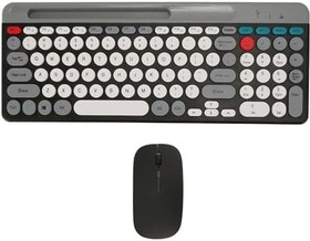 Resim Coverzone Xiaomi Mi Pad 5 6 ile Uyumlu Bluetooth Klavye Mouse Kablosuz Klavye ve RGB Mouse Set 2.4G Bluetooth Batarya Taşınabilir Hafif ve İnce Tasarım ZYG-806 