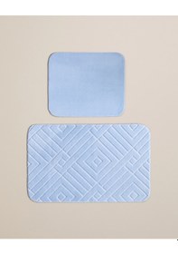 Resim English Home Twillow Kaydırmaz Taban Banyo Paspası Seti 60x100 Cm + 50x60 Cm Açık Mavi Açık Mavi 