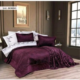 Resim Ecosse 10 Parça Çeyiz Seti - Şal Bordo Bordo 