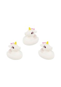 Resim Unicorn Bebek Banyo Oyuncağı Seti - Unicorn Vinil Figürler 3'lü 