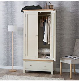 Resim Masifart_Mobilya Masifart Candy 2 Kapaklı Cekmeceli Giysi Dolabı 