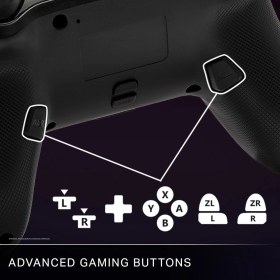 Resim Nintendo Switch 2 Kablosuz Oyun Kolu Lisanslı Lumectra Enhanced Siyah Powera 