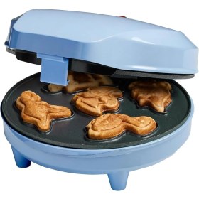 Resim Kurabiye ve Waffle Makinesi,yapışmaz Kaplama, 700W, Eğlenceli Dinozor Deseni 