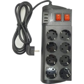 Resim Piyop Ftr-08 8'li Termal Akım Korumalı 3 USB Li Priz 