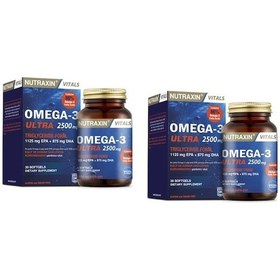 Resim Nutraxin Omega-3 Ultra 2500 MG 30 Softgel 2 Adet 