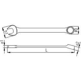Resim İzeltaş 0331 Kombine Anahtar Uzun Boy 1 5/16 ( Sae ) - 0331020033 
