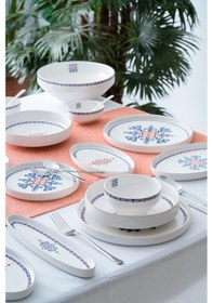Resim Acar Simona 6 Kişilik 45 Parça Kahvaltı & Yemek Takımı Çok Renkli 