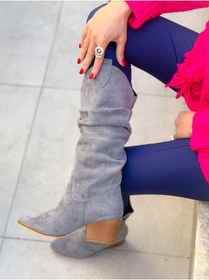 Resim irmona Terry Gri Dana Süet Körüklü Dallas Çizme 