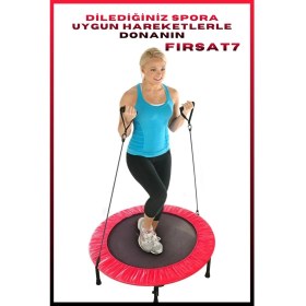 Resim Profesyonel | 102 cm Egzersiz Lastikli Trambolin | Aile'ce Sporun En Eğlenceli Hali 