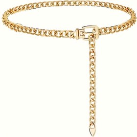 Resim 1 adet Çinko Alaşım Moda Bel Zinciri, Tül ile, Rahat Sokak Stili, Büyük Boy, Kumaş Olmayan, Metal Vücut Zinciri, Kotlar, Günlük Seyahat ve Hafta Sonu Aksesuarları için Uygun 