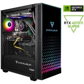 Resim Excalibur E65H.137F-DXP0X-0RG Intel Core i7-13700F 32GB RAM 2TB NVME SSD 16GB RTX4070TI SUPER Freedos 