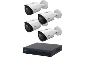 Resim Dahua 2 Mp 4 Kameralı Ip Güvenlik Kamera Seti (Starlight) 