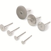 Resim 100 adet MINGXUAN Paslanmaz Çelik Küpe Çivi, 3-8mm Boş Çiviler DIY Takı Yapımı için, Dayanıklı ve Paslanmaya Dayanıklı, Benzersiz Küpeler Yapmak İçin İdeal, Takı Yapımı Malzemeleri 