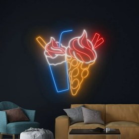 Resim Milkshake ve Bubble Waffle 