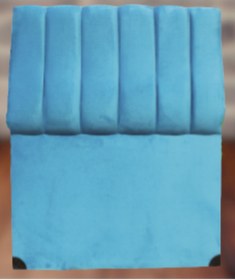 Resim BENGİ TİCARET Başlık 14261 Alc Santa 90 lık Tek Kişilik Tay Tüy Mavi Dilimli Başlık 