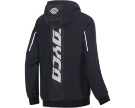 Resim Motoanl Motosiklet Ve Bisiklet Korumalı Jacket Yağmurluk Polyester Stopwater Sertifika Korumalı Mont Black 