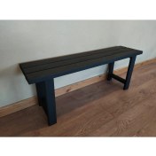 Resim Uğurlu Baylar Doğal Ağaç Bank Siyah 