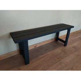 Resim Uğurlu Baylar Doğal Ağaç Bank Siyah 