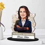 Resim Kişiye Özel Kadın Metamatikçiye Hediye Karikatürlü Biblo 