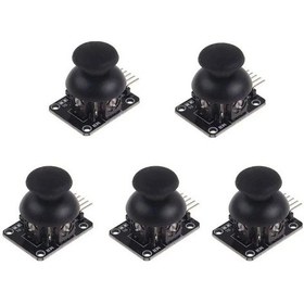 Resim 5 Adet / Grup Modülleri Arduino Çift Eksen Xy Joystick Modülü Yüksek Kaliteli Ps2 Joystick Kontrol Kolu Sensörü 