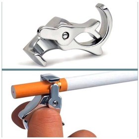 Resim Omeniv Gümüş Renk Metal Tiryaki Sigara Yüzüğü 47261647 