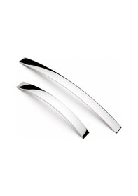 Resim Eko Şahin Yay Alüminyum Metal Lüks Modern Mobilya Çekmece Mutfak Dolabı Kulpu 160mm Krom 