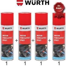 Resim 4X Würth Motor Temizleme Spreyi 
