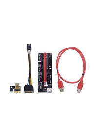 Resim Pcı-E 1X To 16X Usb 3.0 Riser 009S Kart 4842P Uzatma Btc Express 
